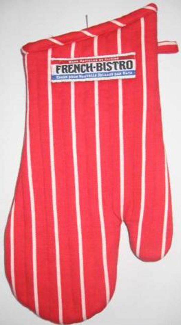 "French Bistro" oven glove red. Code: OG-FB/RED image 0